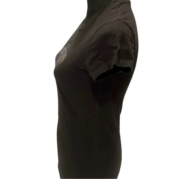 Universal Studios Theme Park Rhinestones Fitted Cap Sleeve T-Shirt Womens L - Picture 2 of 3